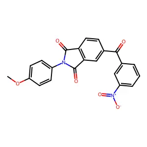 2-(4-Methoxyphenyl)-5-(3-nitrobenzoyl)isoindole-1,3-dione structure