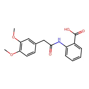 2-{[(3,4-Dimethoxyphenyl)acetyl]amino}benzoic acid structure