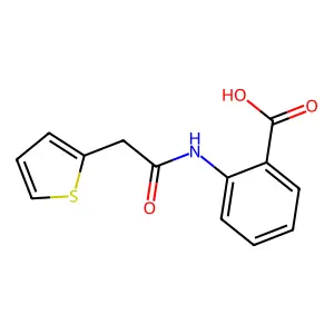 2-(2-Thiophen-2-yl-acetylamino)-benzoic acid structure