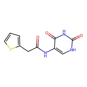 N-(1,2,3,4-Tetrahydro-2,4-dioxo-5-pyrimidinyl)-2-thiopheneacetamide structure