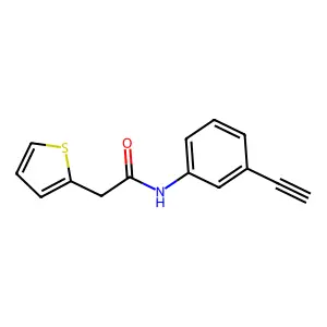 N-(3-ethynylphenyl)-2-thiophen-2-ylacetamide structure