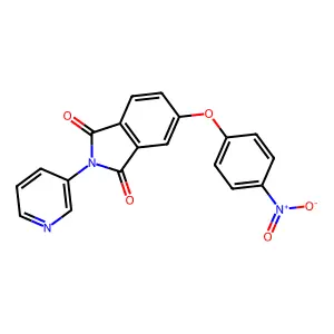 5-(4-Nitrophenoxy)-2-pyridin-3-ylisoindole-1,3-dione structure