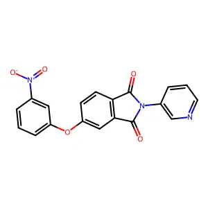 5-{3-nitrophenoxy}-2-(3-pyridinyl)-1H-isoindole-1,3(2H)-dione structure