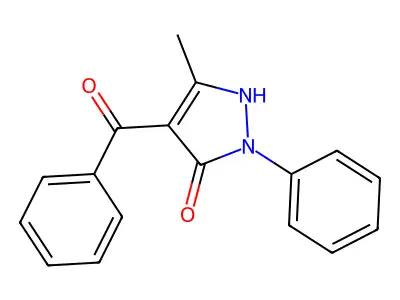 (5-Hydroxy-3-methyl-1-phenyl-1H-pyrazol-4-yl)phenylmethanone structure