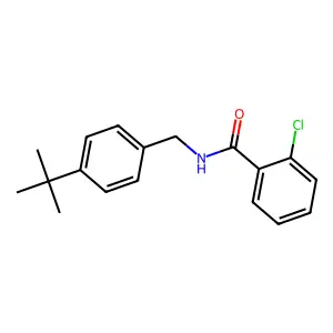 N-(4-tert-butylbenzyl)-2-chlorobenzamide structure