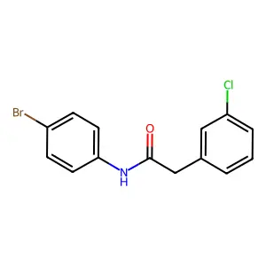 N-(4-bromophenyl)-2-(3-chlorophenyl)acetamide structure