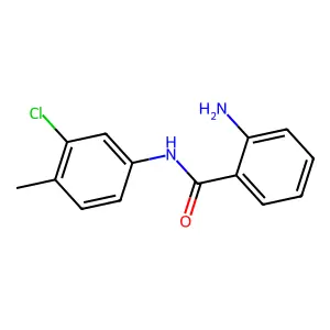 2-amino-N-(3-chloro-4-methylphenyl)benzamide structure