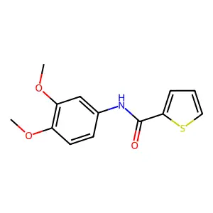 N-(3,4-dimethoxyphenyl)thiophene-2-carboxamide structure