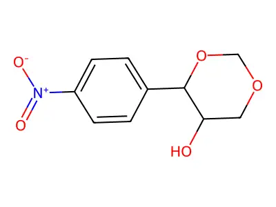 4-(4-Nitrophenyl)-1,3-dioxan-5-ol structure