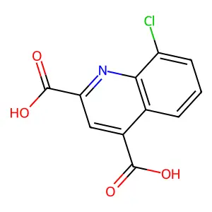 8-Chloroquinoline-2,4-dicarboxylic acid structure