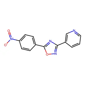 5-(4-Nitrophenyl)-3-(3-pyridyl)-1,2,4-oxadiazole structure