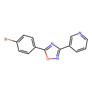 5-(4-Bromophenyl)-3-(3-pyridyl)-1,2,4-oxadiazole structure
