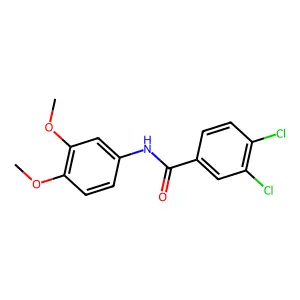 3,4-dichloro-N-(3,4-dimethoxyphenyl)benzamide structure