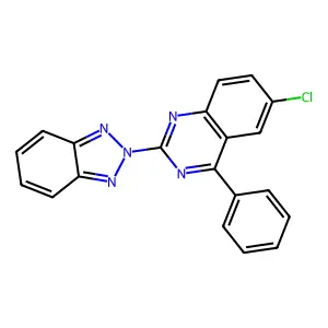 2-Benzotriazol-2-yl-6-chloro-4-phenyl-quinazoline structure