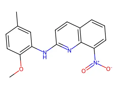 N-(2-methoxy-5-methylphenyl)-8-nitroquinolin-2-amine structure