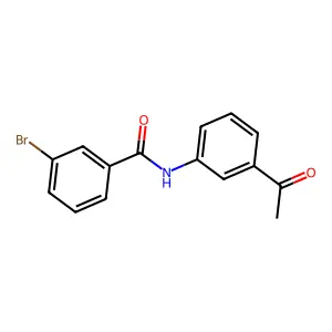 N-(3-acetylphenyl)-3-bromobenzamide structure