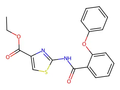Ethyl 2-(2-phenoxybenzamido)thiazole-4-carboxylate structure