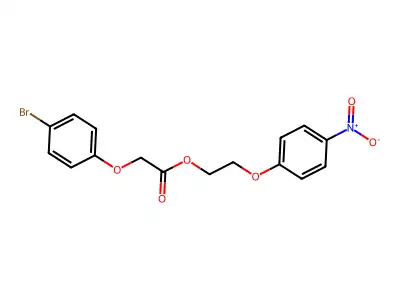 2-(4-Nitrophenoxy)ethyl 2-(4-bromophenoxy)acetate structure