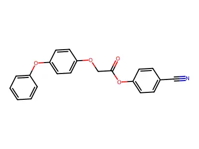 4-Cyanophenyl 2-(4-phenoxyphenoxy)acetate structure