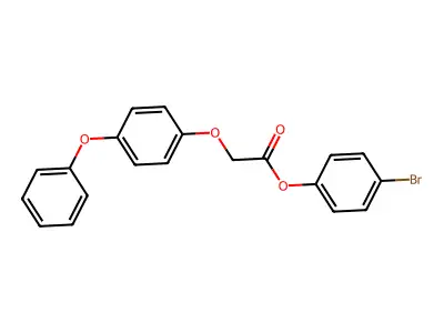 4-Bromophenyl 2-(4-phenoxyphenoxy)acetate structure
