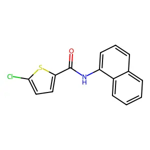 5-chloro-N-(naphthalen-1-yl)thiophene-2-carboxamide structure