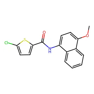 5-chloro-N-(4-methoxynaphthalen-1-yl)thiophene-2-carboxamide structure