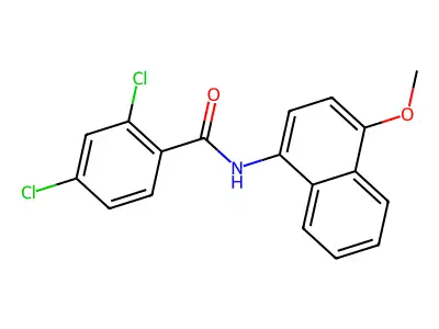 2,4-dichloro-N-(4-methoxynaphthalen-1-yl)benzamide structure