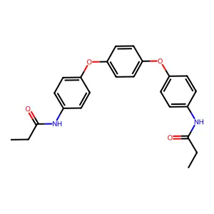 N-[4-[4-[4-(propanoylamino)phenoxy]phenoxy]phenyl]propanamide structure