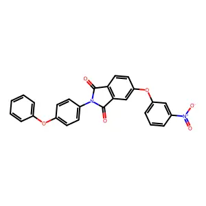 5-(3-Nitrophenoxy)-2-(4-phenoxyphenyl)isoindole-1,3-dione structure