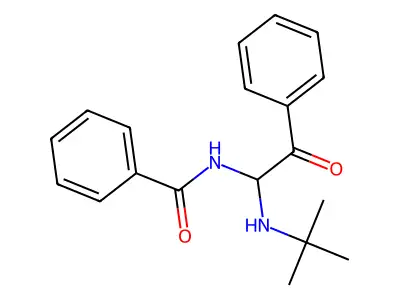 N-[1-(tert-butylamino)-2-oxo-2-phenylethyl]benzamide structure