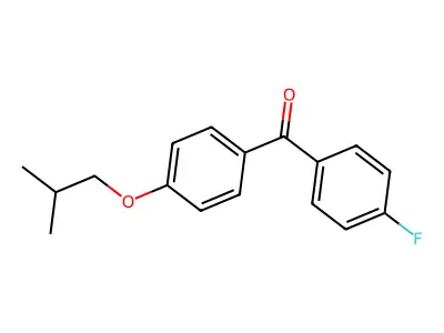 (4-Fluorophenyl)-[4-(2-methylpropoxy)phenyl]methanone structure