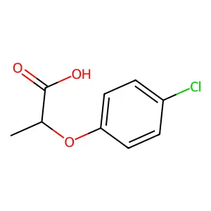 2-(4-Chlorophenoxy)propionic acid structure