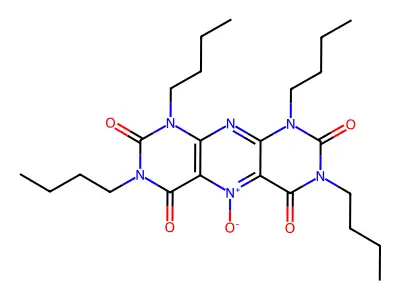 Pyrimido(5,4-g)pteridinetetrone 5-oxide, 1,3,7,9-tetrabutyl structure