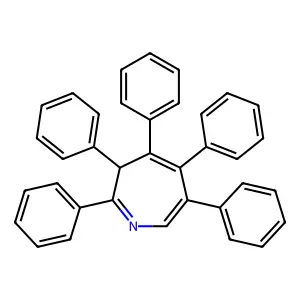 2,3,4,5,6-pentakis-phenyl-3H-azepine structure