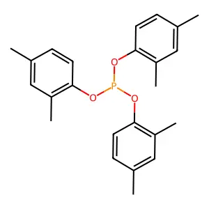 Tris(2,4-dimethylphenyl) phosphite structure