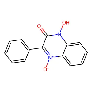 1-Hydroxy-4-oxido-3-phenylquinoxalin-4-ium-2-one structure