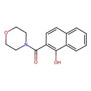 Methanone, (1-hydroxy-2-naphthalenyl)-4-morpholinyl- structure