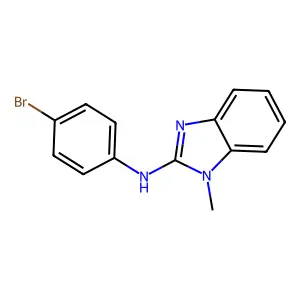 N-(4-Bromophenyl)-1-methyl-1H-benzo[d]imidazol-2-amine structure