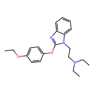 Benzimidazole, 1-(2-(diethylamino)ethyl)-2-(p-ethoxyphenoxy)- structure