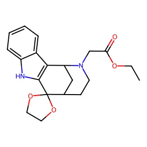 ethyl 2-spiro[1,3-dioxolane-2,[?]-[?]]ylacetate structure