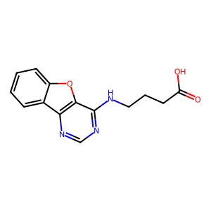 4-(Benzofuro[3,2-d]pyrimidin-4-ylamino)butanoic acid structure