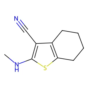 2-(Methylamino)-4,5,6,7-tetrahydro-1-benzothiophene-3-carbonitrile structure