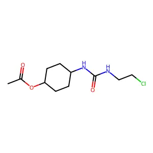 [4-(2-Chloroethylcarbamoylamino)cyclohexyl] acetate structure