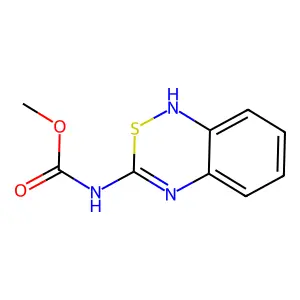 1H-2,1,4-Benzothiadiazine-3-carbamic acid, methyl ester structure