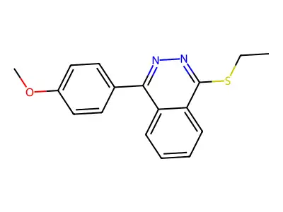 1-Ethylsulfanyl-4-(4-methoxyphenyl)phthalazine structure