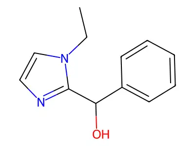 (1-ethyl-1H-imidazol-2-yl)(phenyl)methanol structure