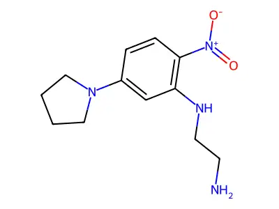 N'-(2-nitro-5-pyrrolidin-1-ylphenyl)ethane-1,2-diamine structure