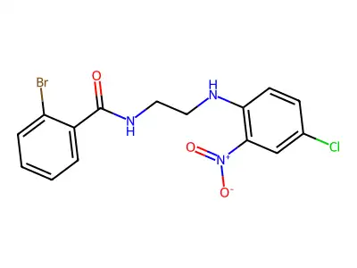 2-bromo-N-[2-(4-chloro-2-nitroanilino)ethyl]benzamide structure