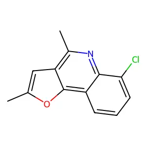 6-Chloro-2,4-dimethylfuro[3,2-c]quinoline structure