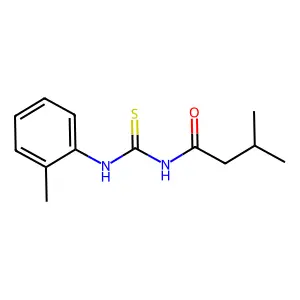 3-methyl-N-[(2-methylphenyl)carbamothioyl]butanamide structure